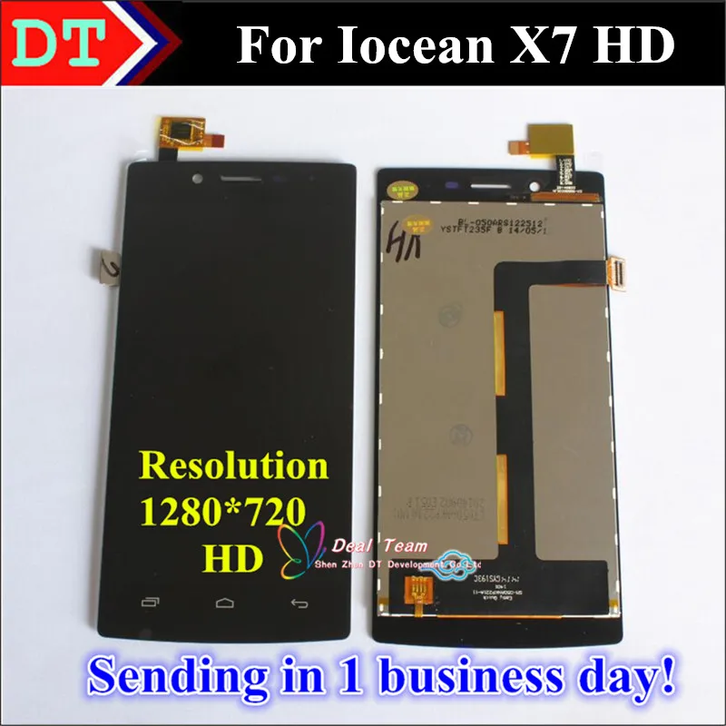 In Stock! New High Quality LCD Display + Digitizer Touch Screen Assembly For Iocean X7 HD X7T-S 1280*720 Cellphone Without Frame