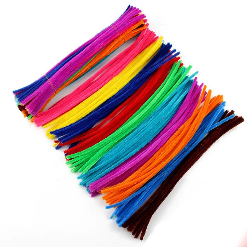 Bright color 100 шт. новые игрушки DIY ручной работы Обучающие плюшевые Shilly Stick материалы игрушки художественное ремесло для детей Подарки - Цвет: Bright color