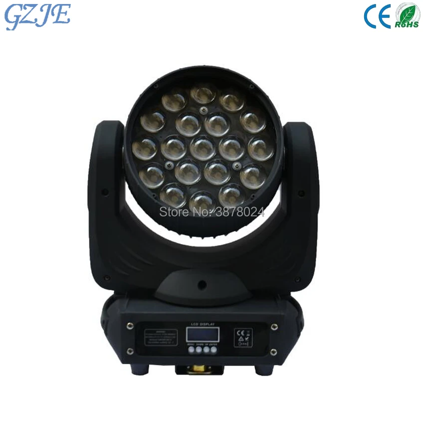 19x15 Вт RGBW 4in1 стирка/Увеличить Свет DMX512 движущихся головного света