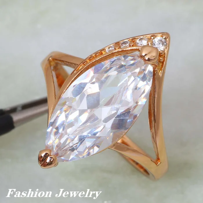 Модные Ювелирные наборы с белым кубическим цирконием подарочные ювелирных