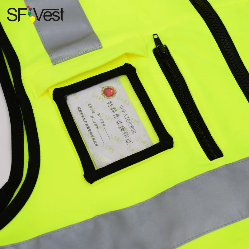 Светоотражающий Жилет SFVEST эластичная безрукавка из ткани Оксфорд с лентами