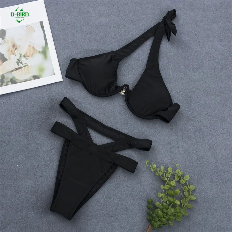 2019 новый купальник сексуальный раздельный крест футболка бикини взрыв купальный