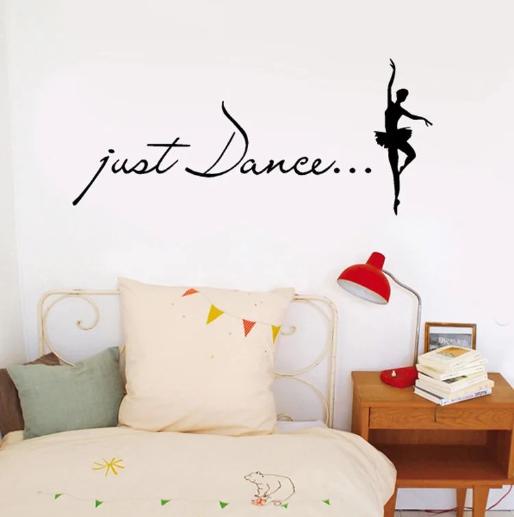 Настенные стикеры Just Dance домашний декор настенная наклейка с балерином