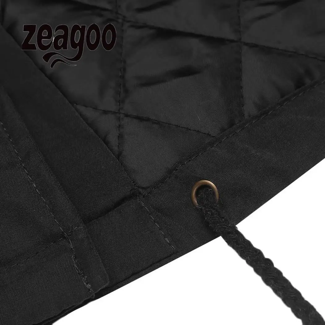 Zeagoo однотонное повседневное теплое пальто из искусственного меха с капюшоном и