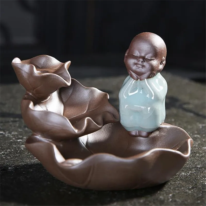 Курильница для благовоний Little Monk с обратным потоком декор домашнего чайного дома