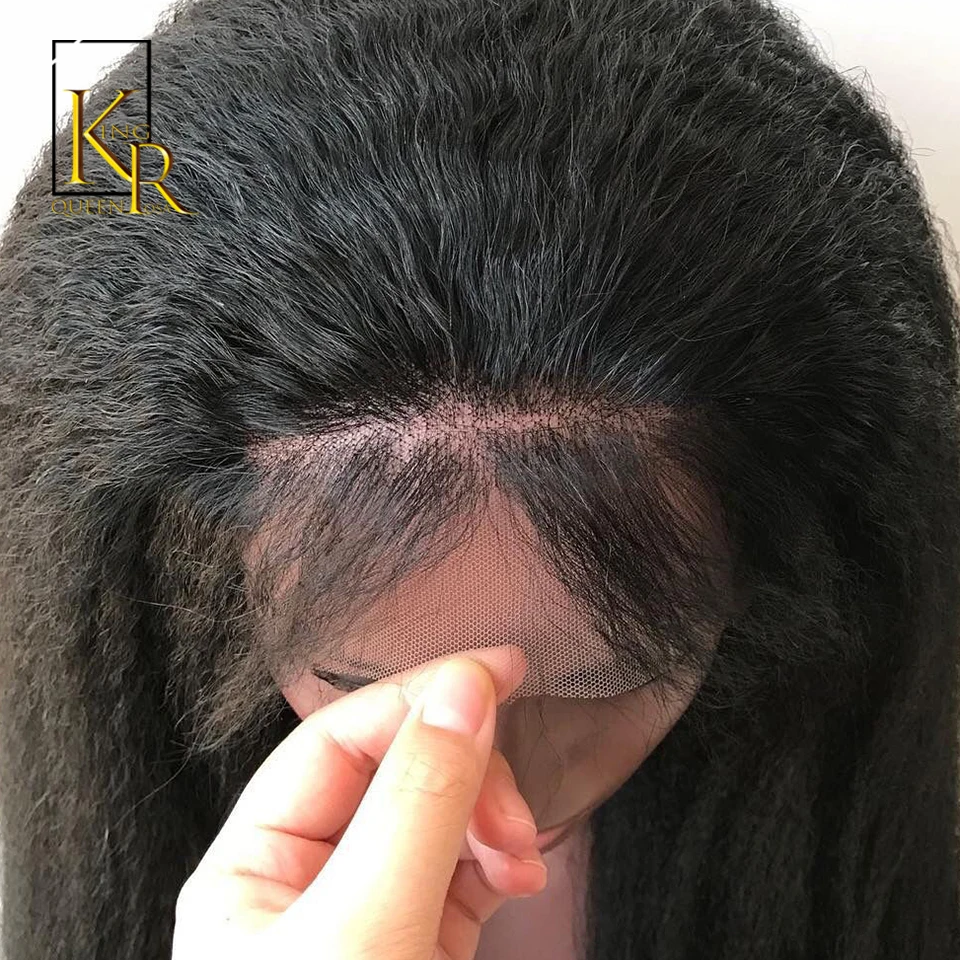 Кудрявый прямой парик бразильский Remy 13x4Lace передние человеческие волосы парики для черных женщин итальянский яки с ребенком натуральный предварительно выщипанный VSBOB