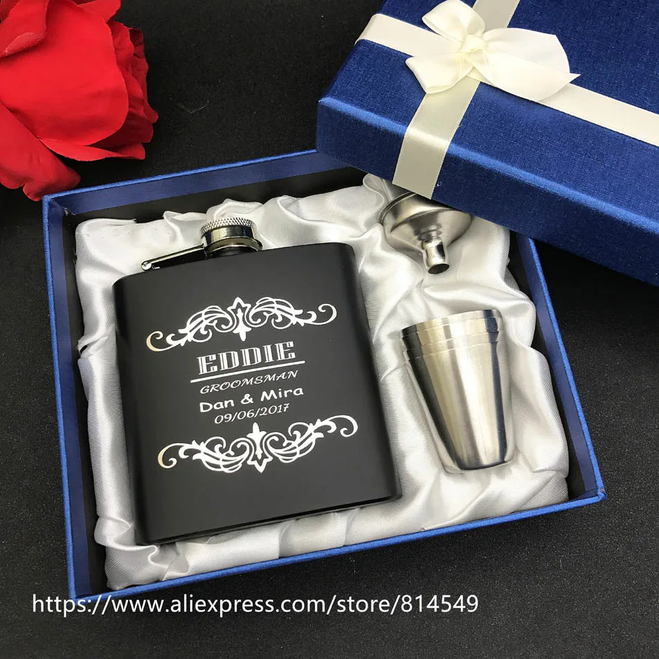 Персонализированный свадебный подарок для пастухов подарки из 6 унций черной