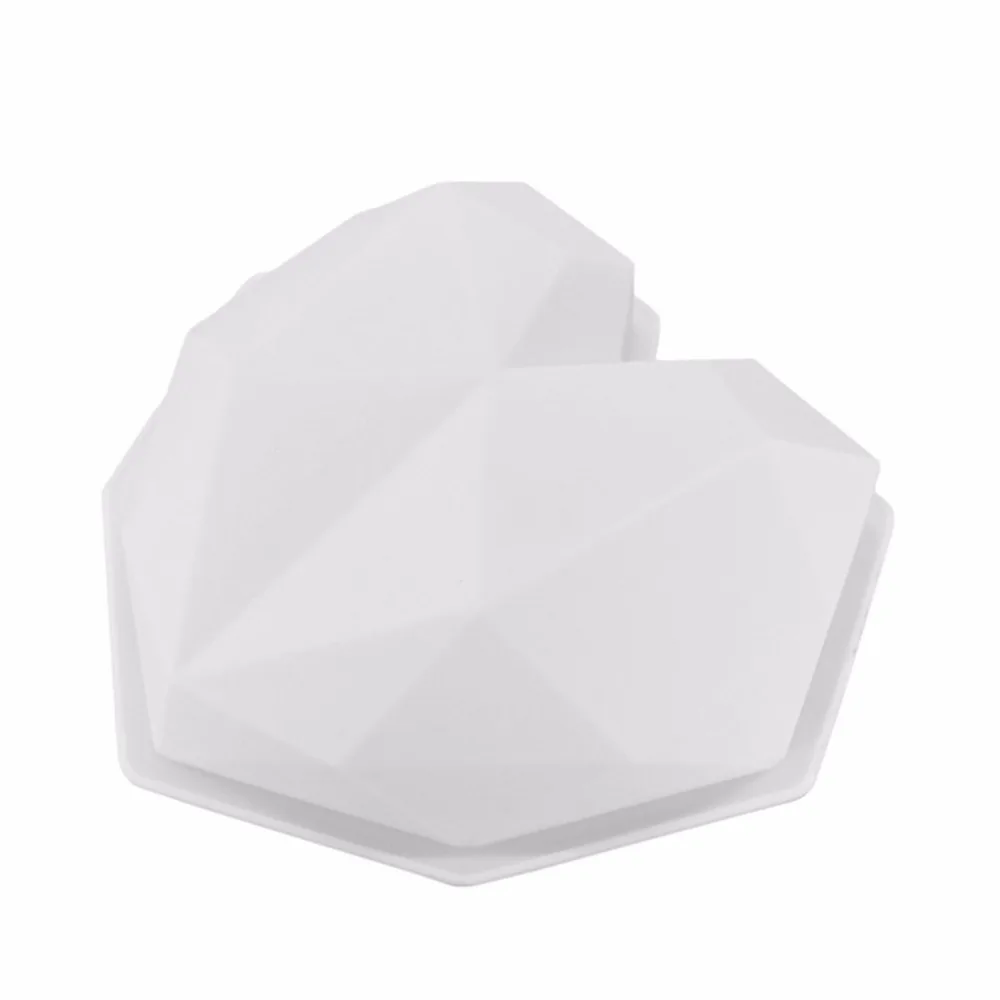 NEW Handmade Love Heart Diamond Shape Silicone Cake Chocolate Molds For Pudding Chiffon Mousse Dessert Baking Pastry Tools | Дом и сад