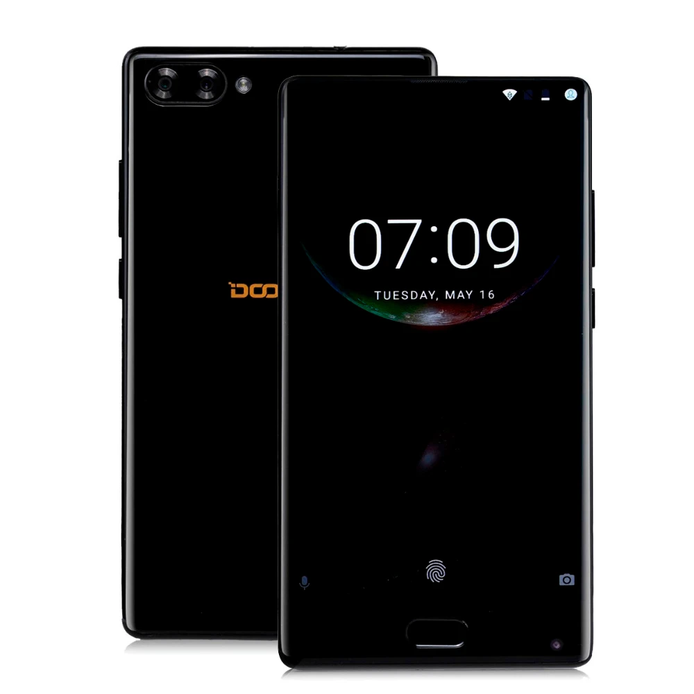 DOOGEE MIX Смартфон Android 7,0 две камеры 5,5 дюймов AMOLED MTK Helio P25 Восьмиядерный 6 ГБ+ 64 ГБ LTE 3380 мАч 16,0 Мп