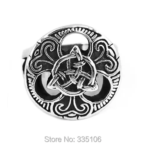 Оптовая продажа Claddagh стиль кельтский узел кольцо 316L ювелирные изделия из