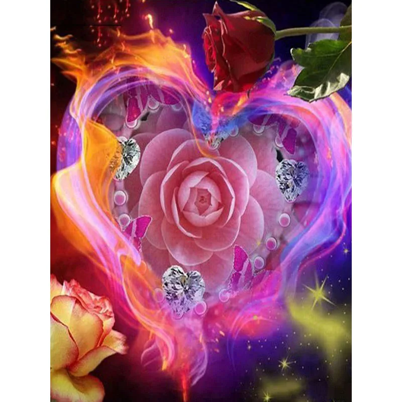 

YIKEE 5 d Diamond Painting Flowers Full Square Diamond Embroidery Sale Diamond Art Mosaic Crystal Handicraft Wall k1794