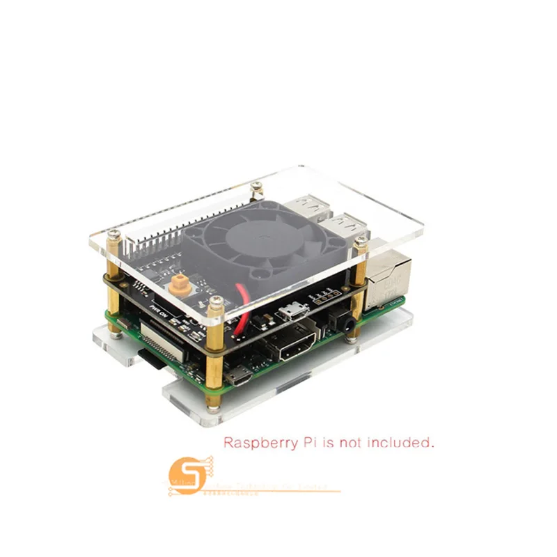 Kit D Raspberry Pi X730 управление питанием с безопасным выключением и функцией автоматического охлаждения Плата расширения для Raspberry Pi 3B+(plus)/3B - Цвет: Kit D