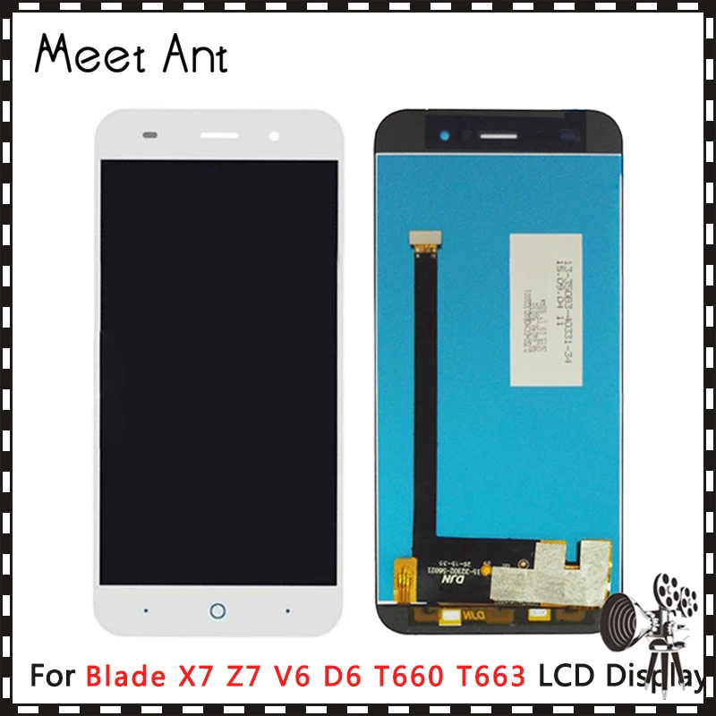 

10pcs/lot High Quality 5.0'' For ZTE Blade X7 Z7 V6 D6 T660 T663 LCD Display Screen With Touch Screen Digitizer Assembly