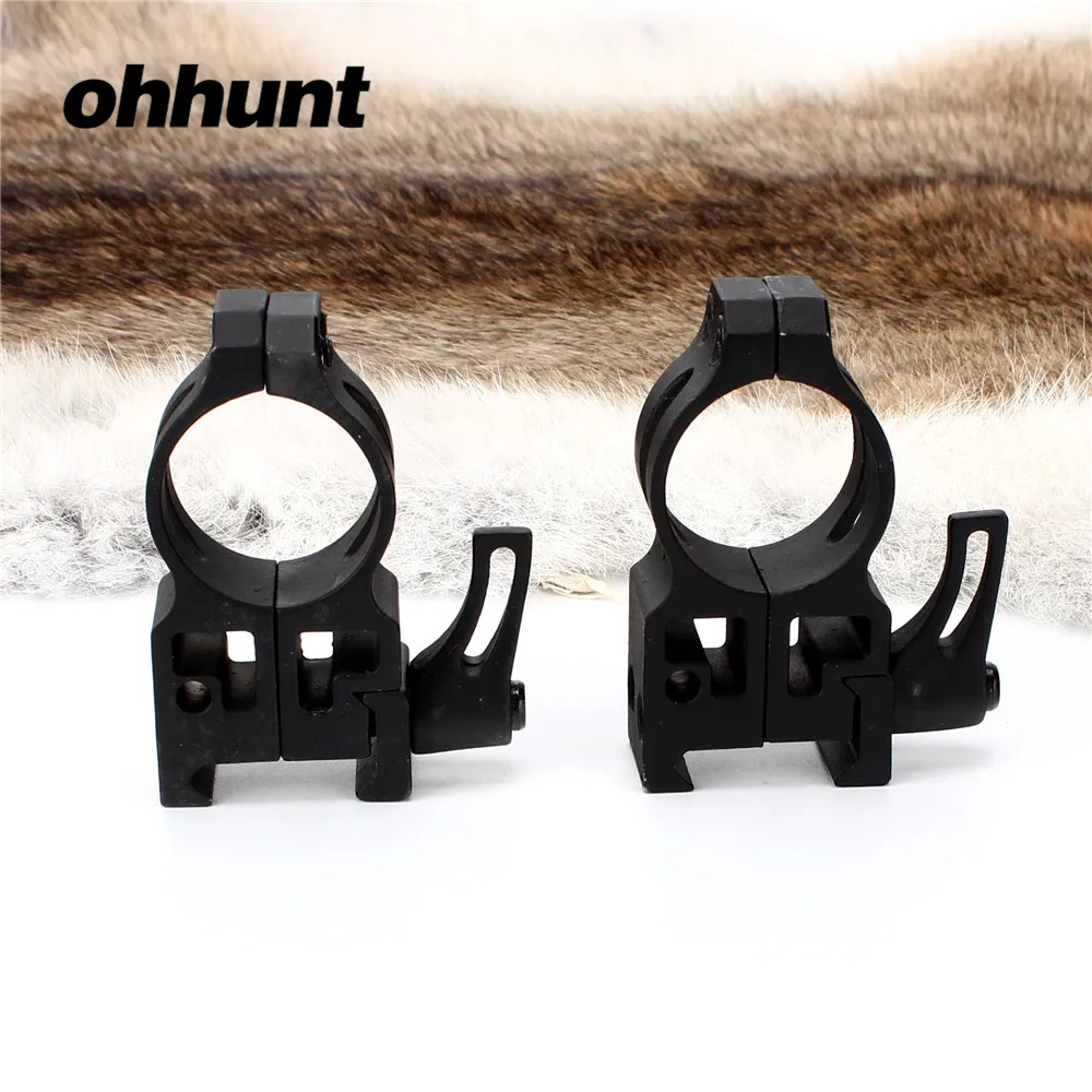 Тактический ohhunt 25.4 мм 1 дюймов 2 шт. высокий профиль литой Сталь Quick Release Picatinny Уивер