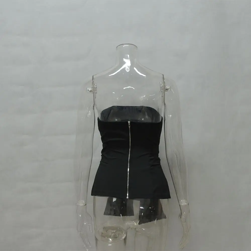 Summer Style White Strapless Top Women Black Beach Wear Wrap Blouse Casual Sexy Shirt ropa mujer veste femme Boho Gypsy Tees New | Женская
