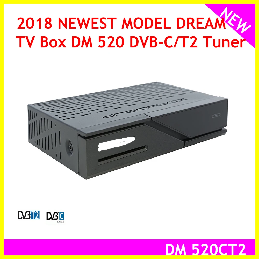 Новейшая модель dream tv box dm 520 DVB C/T2 тюнер Linux OS ТВ приемник Full HD 1080p DM520HD H.265 декодер|tuner