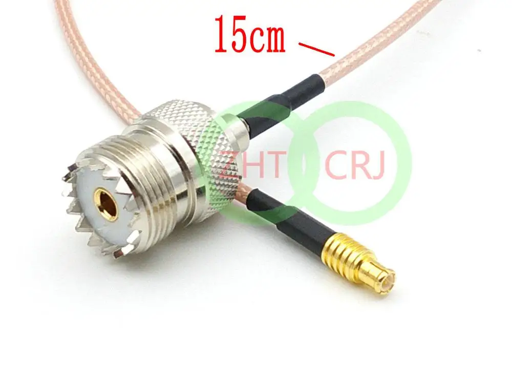 

UHF Female SO239 Switch MCX Male Plug straight pigtail cable RG316 15CM