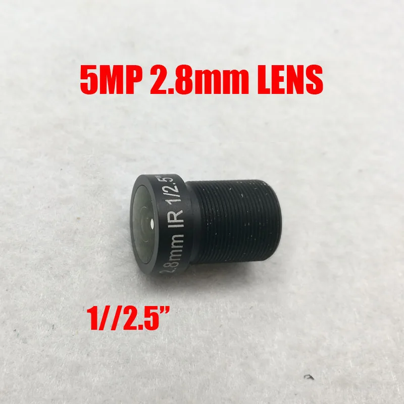 

5 Megapixel HD 1/2.5" 2.8mm 124 Degrees Wide Angle of View Board Lens M12 Mount For CCTV/IP Camera Free Shipping