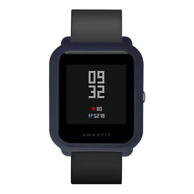 Midnight blue Мягкий ТПУ защитный силиконовый полноцветный чехол для Xiaomi Huami Amazfit Bip Youth WatchSmart аксессуары защитная рамка - Цвет: Midnight blue