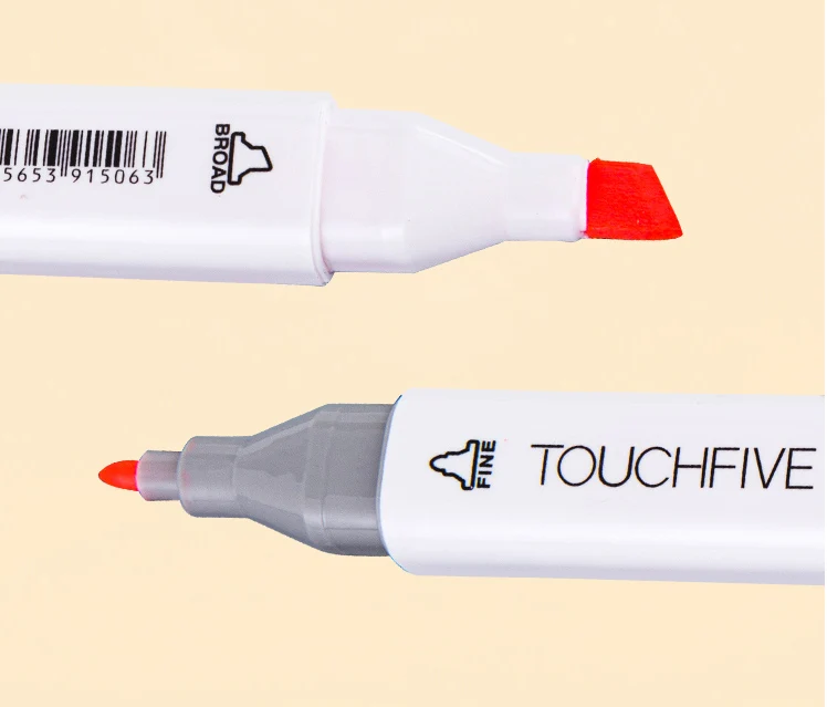 TouchFIVE 30/40/60/80 Цвета маркер для рисования ручка двойной головой художественный эскиз жирной рисования аниме кисть товары для рукоделия