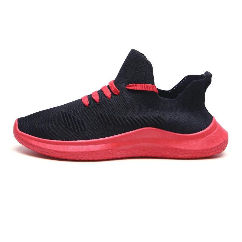New Arrival Men Outdoor Running Shoes Breathable Athletic Training Comfortable Sports Sneakers For Black Red | Спорт и развлечения