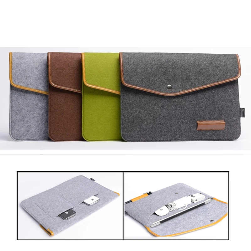 Шерстяной войлок чехол для ноутбука сумка 11 6 13 3 15 дюймов Macbook Air Retina Pro Xiaomi