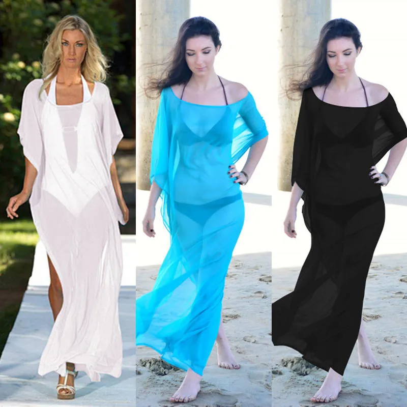 2017 длинный пляжный накидка кафтан бикини кардиган купальный костюм саронг