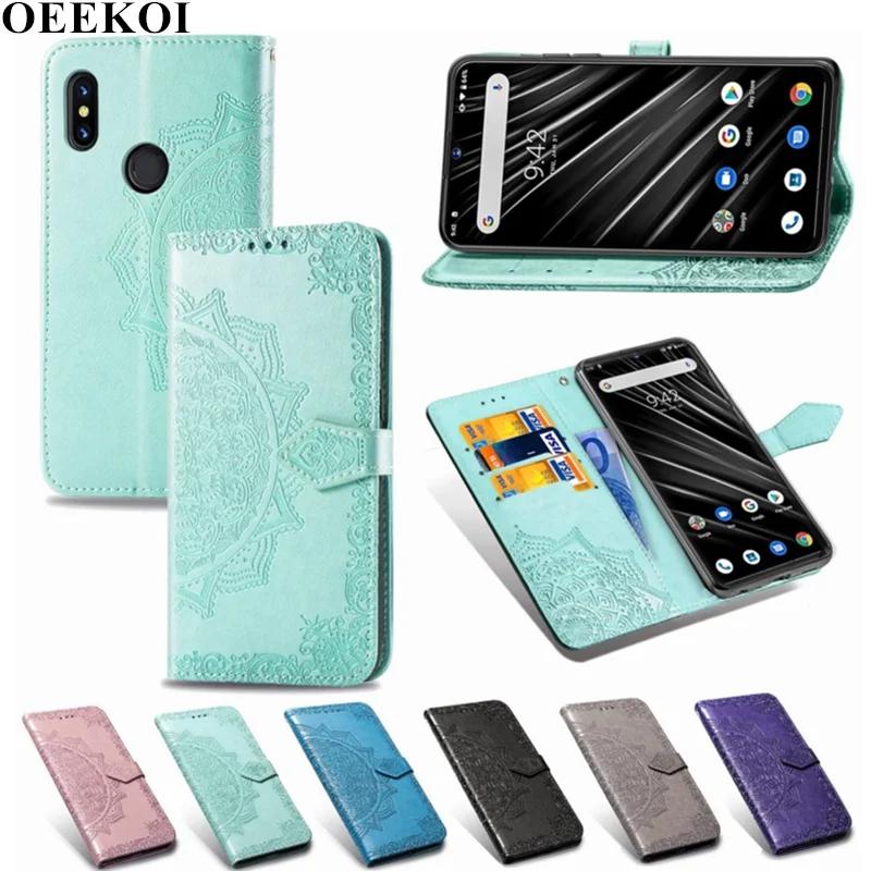 Кожаный чехол книжка с изображением цветка OEEKOL Datura для UMIDIGI S3 Pro|Чехлы-портмоне| |