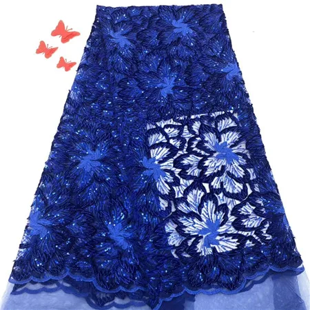 

New arrival velvet lace high quality French lace embroidery tulle lace fabric Nigerian party dress