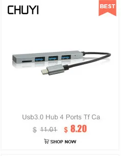 CHUYI 4 в 1 usb type C концентратор до 4 портов USB 2,0 концентратор переходник разветвитель+ OTG Micro usb зарядный порт для ноутбука планшета смартфона