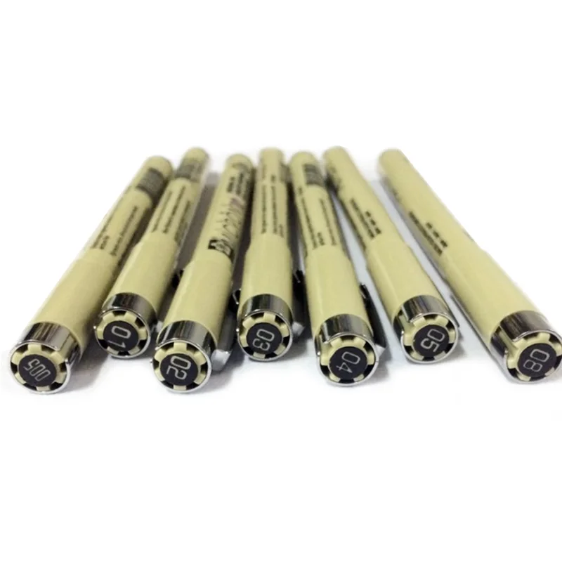 Sakura Pigma Микрон иглы для рисования 7 шт./лот Micron игла эскизов мультфильмов
