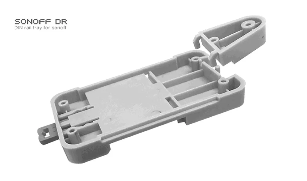 Sonoff dr Din Rail лоток Регулируемый установленный рейку Чехол Держатель решение для Sonoff установлен на направляющий трек Комплект для распределительного щита