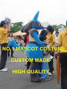 

lucario mascot costume Pocket Monster Theme Anime Cosply mascotte Anime Fancy Dress Kits 2005