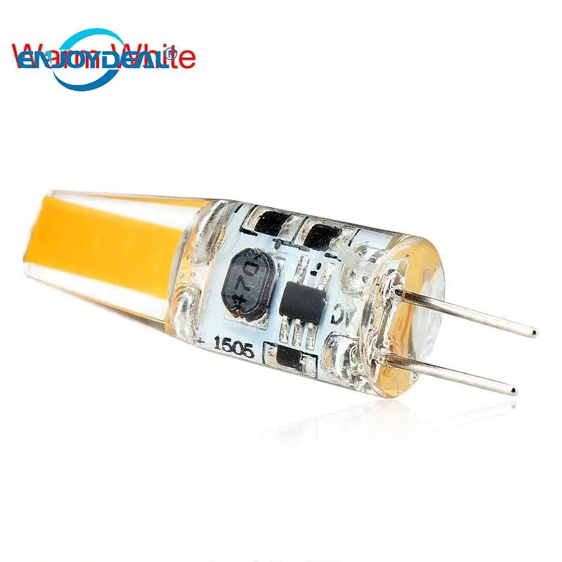 10 шт./компл. G4 2 5 Вт SMD COB Светодиодная лампа с силикагелем Энергосберегающая AC/DC12V