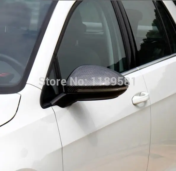 

For VW Golf 7 MK7 2014 2015 2016 Carbon fiber Style Side Mirror Cover Trim