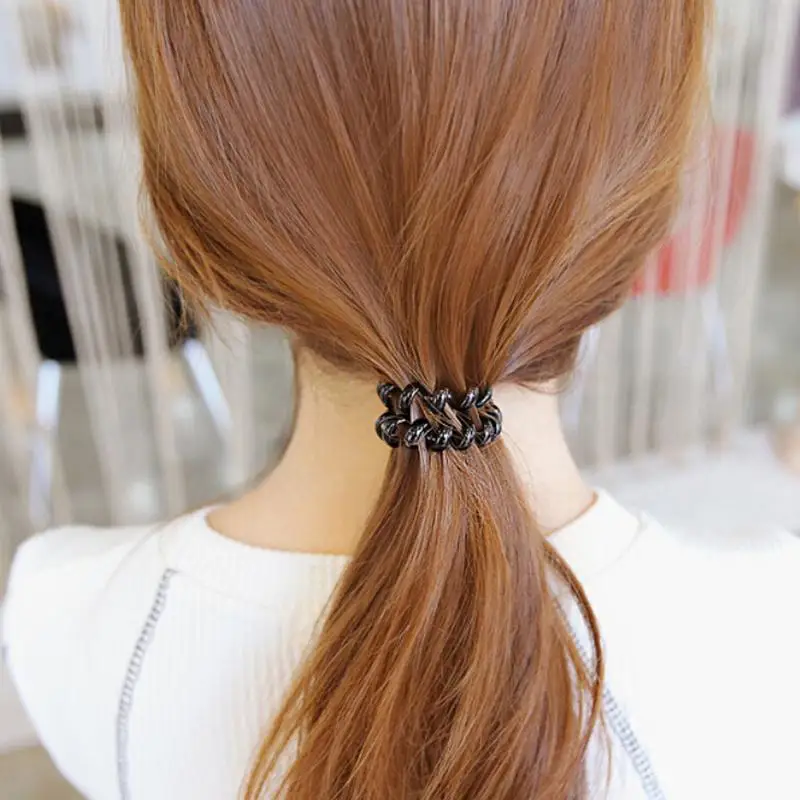 

Elastic Salon Headbands Hair bands Telephone Line Hair Rings Hair Tie Rope