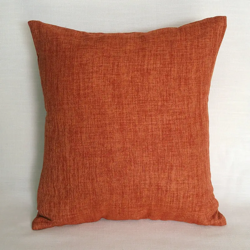 

Linen Throw Cushion Cover Pillow Cases With Invisible Zipper For Sofa, 45 x 45 cm, 50 x 30 ,60 x 60 ,50 x 80,Customized Order