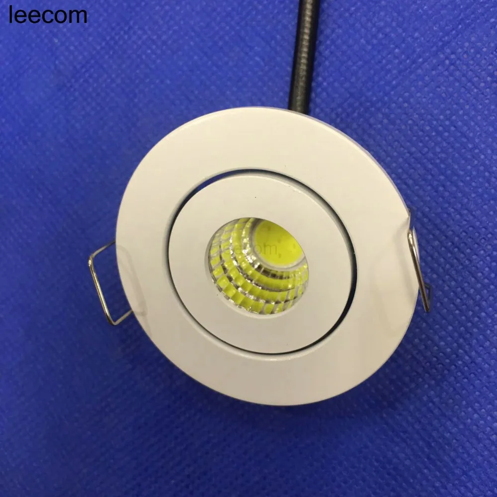 10 шт./лот мини встраиваемые светильники 52 мм светодиодные осветительные приборы