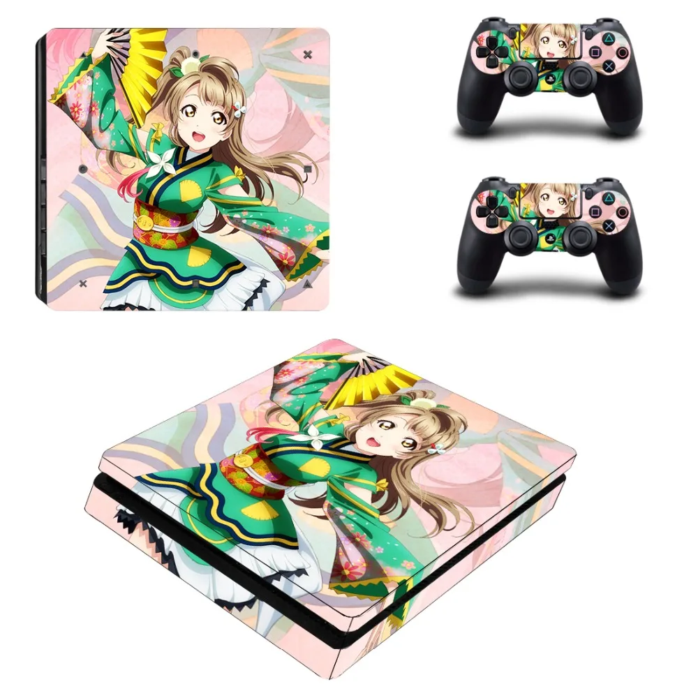 Виниловая наклейка с рисунком милой девушки Хацунэ Мику PS4 Slim Skin для консоли