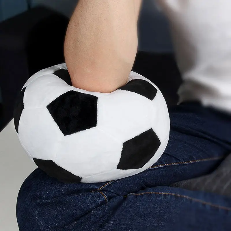 

Soccer Sports Ball Throw Pillow Stuffed Soft Plush Toy For Toddler Baby Boys Kids Gift, 8 inch L X 8 inch W X 8 inch H, Black