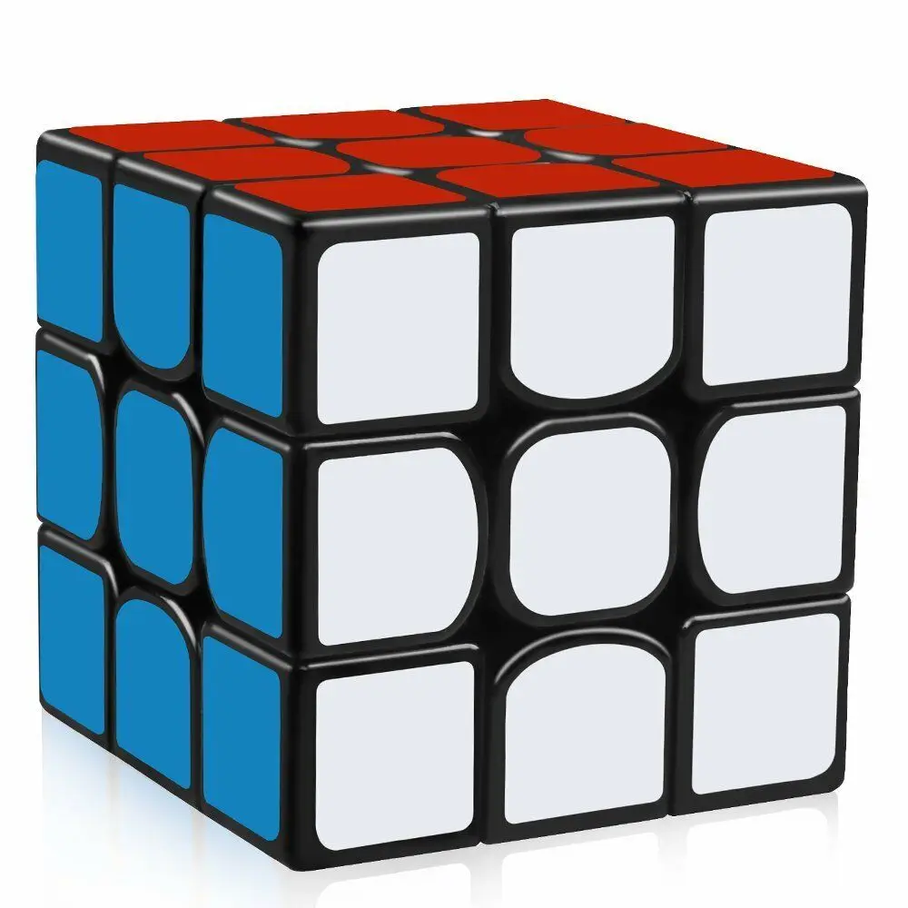 

YJ 3x3x3 высокая скорость конкурс волшебный куб гладкая головоломка твист игрушка для детей 56 мм черный 3D IQ игра фантазии кубический головолом...