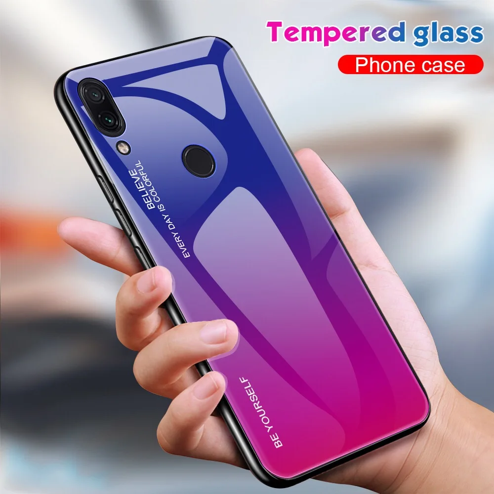 Стеклянный чехол для Redmi K20 NOTE7 Pro Note6 Note5 Note7 Роскошный телефона деловой Xiaomi Pocophone F1 9