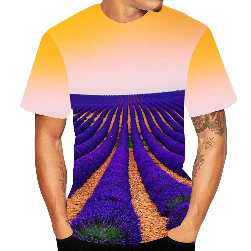 2019 T-shirt Summer Men's New Fashion 3D Flood Printed Short-sleeved Top Blouse Male Hot Sexy Camiseta | Мужская одежда