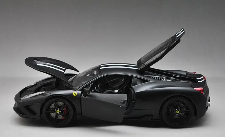 1:18 Ferari 458 SP сплав супер модель автомобиля матовый черный издание в твердой обложке