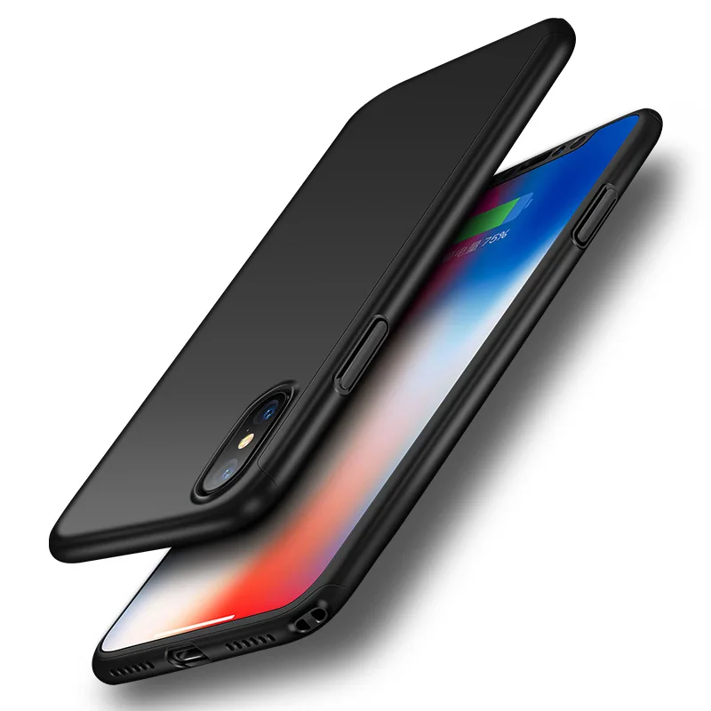 Роскошные Жесткий 360 полной защиты чехол для iPhone X 10 Телефонные Чехлы ультра