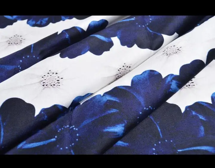 Модное платье юбка одежда egger noble blue dye treasure цветочный принт сделай сам портной