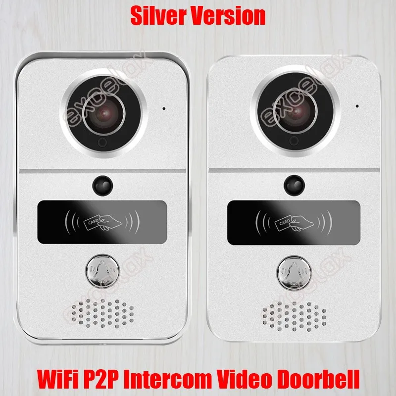 RFID карта TF магазин 720 P WiFi видео дверной звонок удаленный разблокировка PoE ONVIF водонепроницаемый ночной беспроводной домофон для смартфона, ПК дверной Звонок