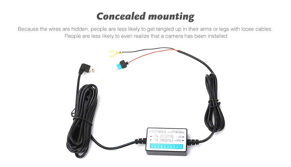 Мини USB Hardwire комплект для видеорегистратора 5 в 2.5A Reaview зеркальная камера gps