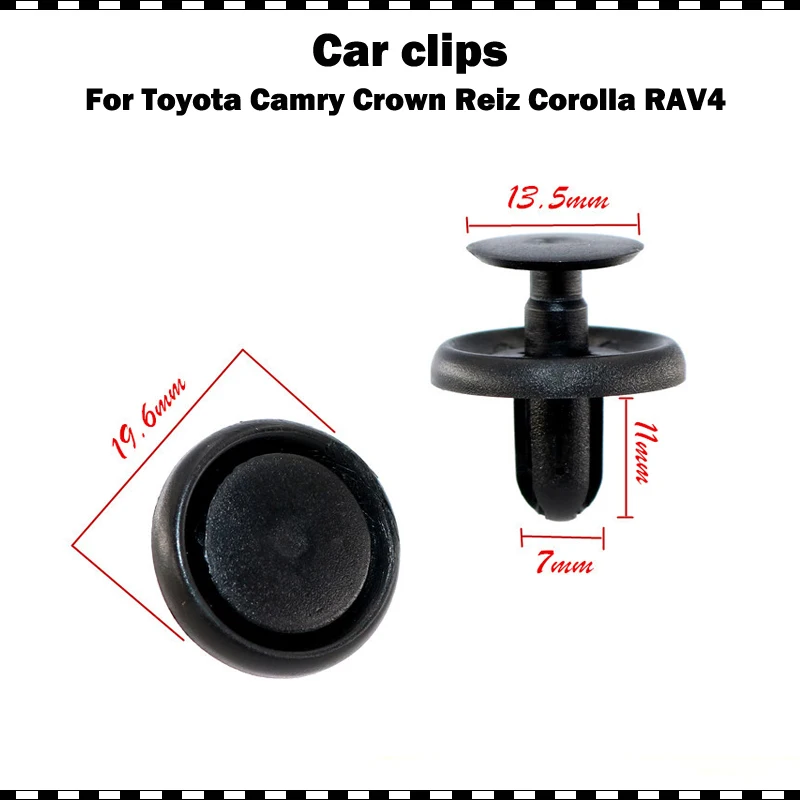 Highquality Nylon Front Fender Liner Clip Hood Bumper Retainer for Toyota Corolla Camry Yaris Crown Reiz Lexus ES350 IS250 Scion