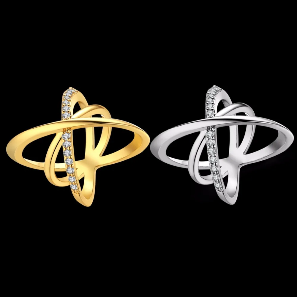 Стильный Мода 2017 г. Для женщин Кольца Творческая звезда горный хрусталь